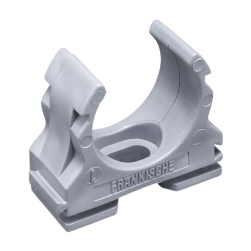 Fränkische 22370016 Clipfix-Klemmschelle – 16 mm, Kunststoff, grau, 100 Stück