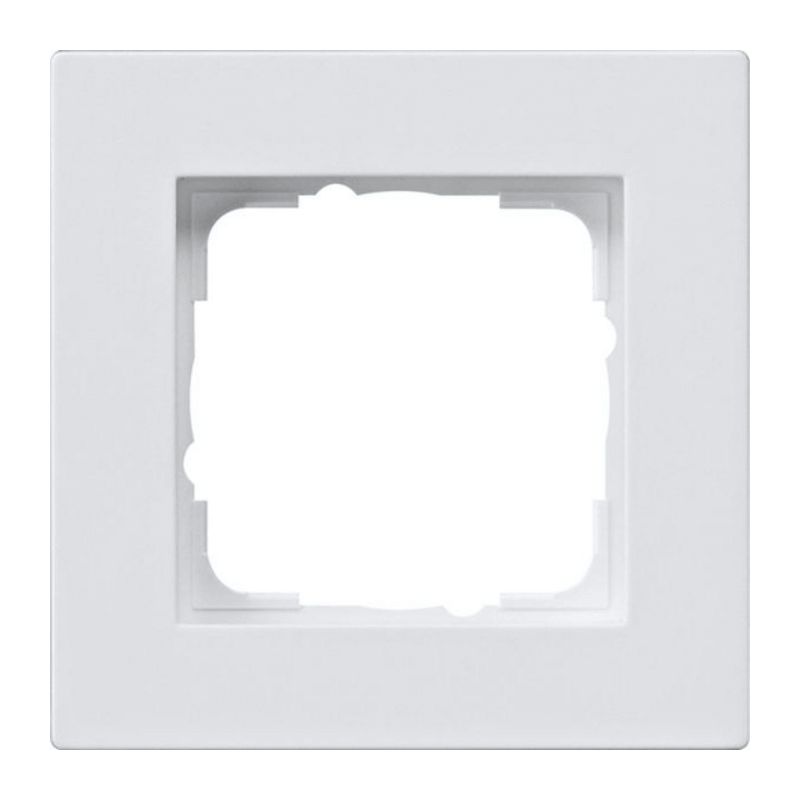 Gira 0211295 Rahmen – E2, flache Montageart, 1-fach, reinweiß glänzend