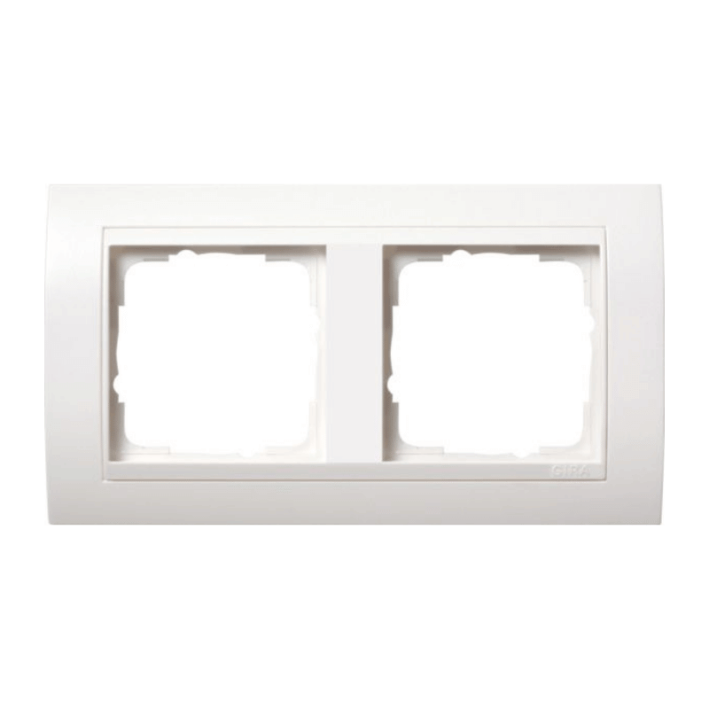 Gira 0212327 Rahmen – Event, 2-fach, reinweiß seidenmatt