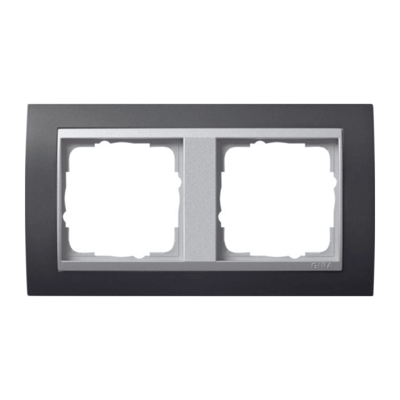 Gira 021281 Rahmen – Event alu, 2-fach, anthrazit
