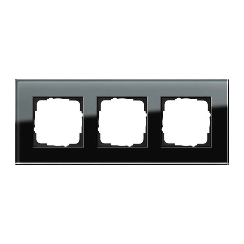 Gira 021305 Rahmen Esprit – 3-fach, Glas schwarz