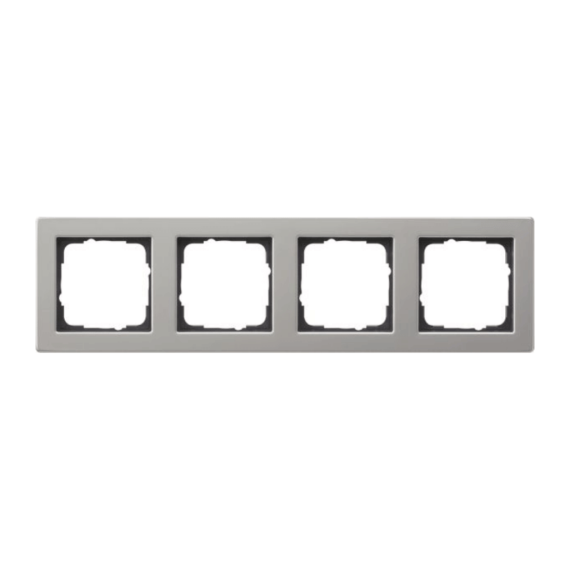 Gira 021433 Rahmen – E2, 4-fach, edelstahl