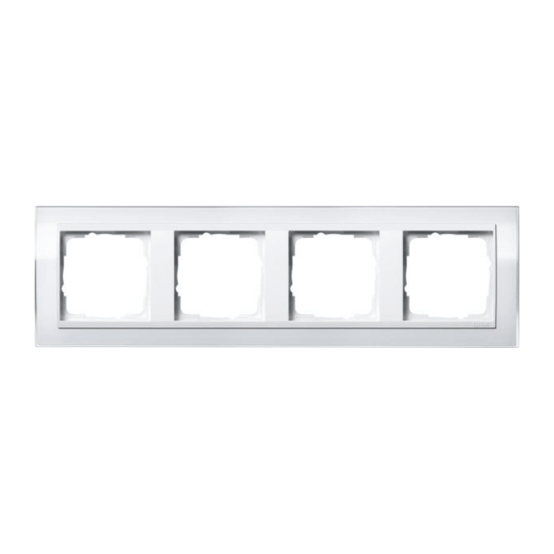 Gira 0214723 Rahmen – Event, 4-fach, klar weiß