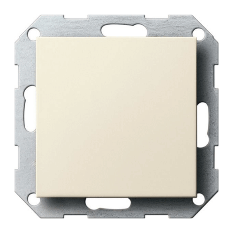 Gira 026801 Blindabdeckung – System 55, Standard, cremeweiß glänzend