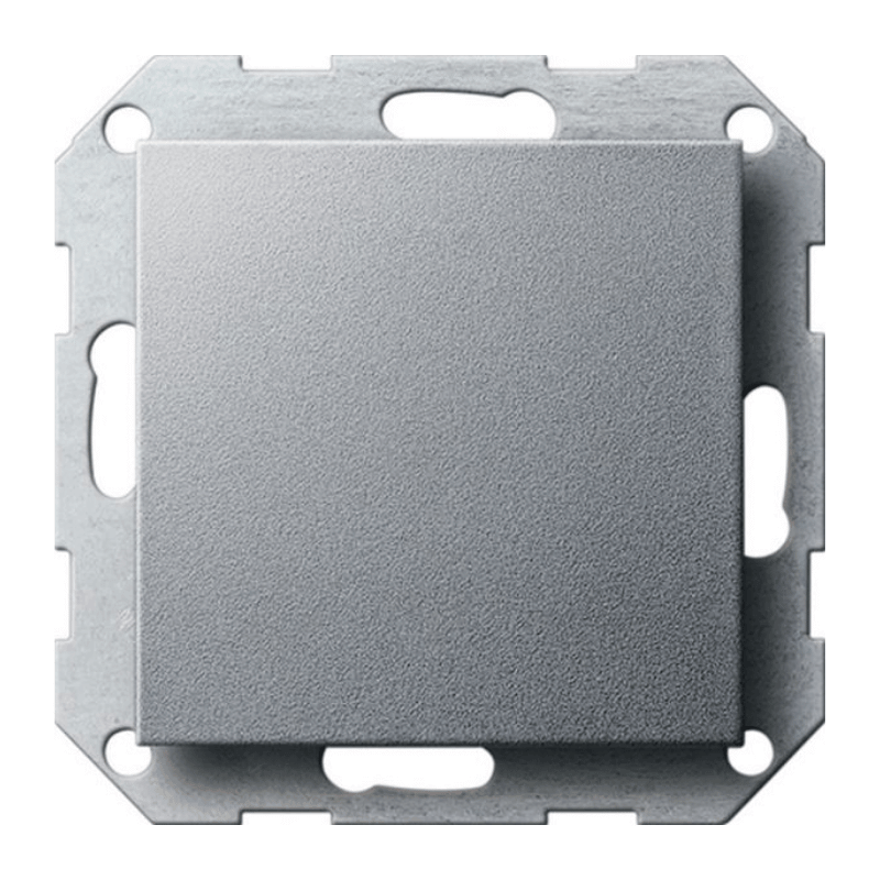 Gira 026826 Blindabdeckung – System 55, Standard, alu