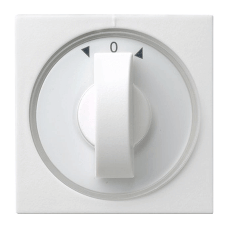 Gira 066603 Abdeckung mit Knebel – System 55, Pfeile, reinweiß glänzend