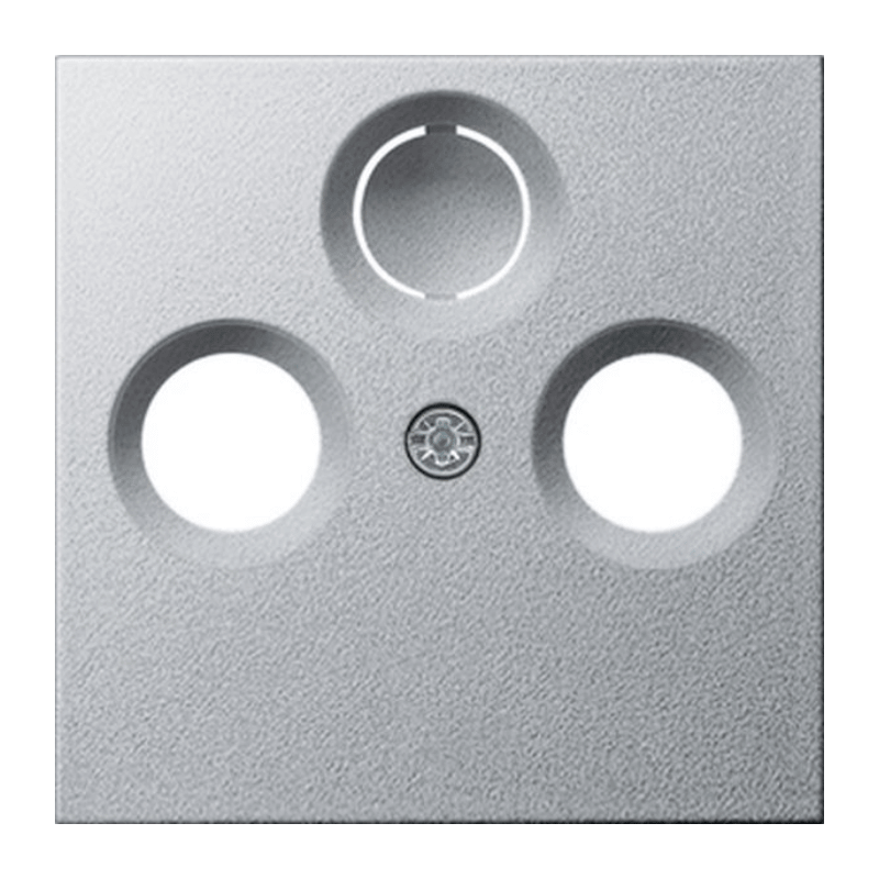 Gira 086926 Abdeckung Antennendose – System 55, 2/3-fach, alu