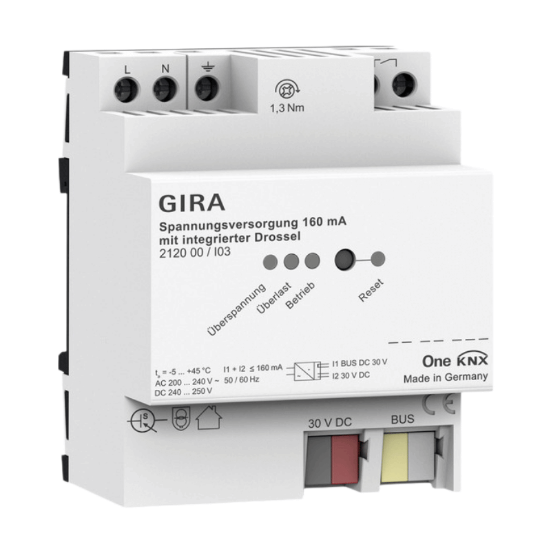 Gira KNX-Spannungsversorgung 212000 – Drossel, 160 mA, REG