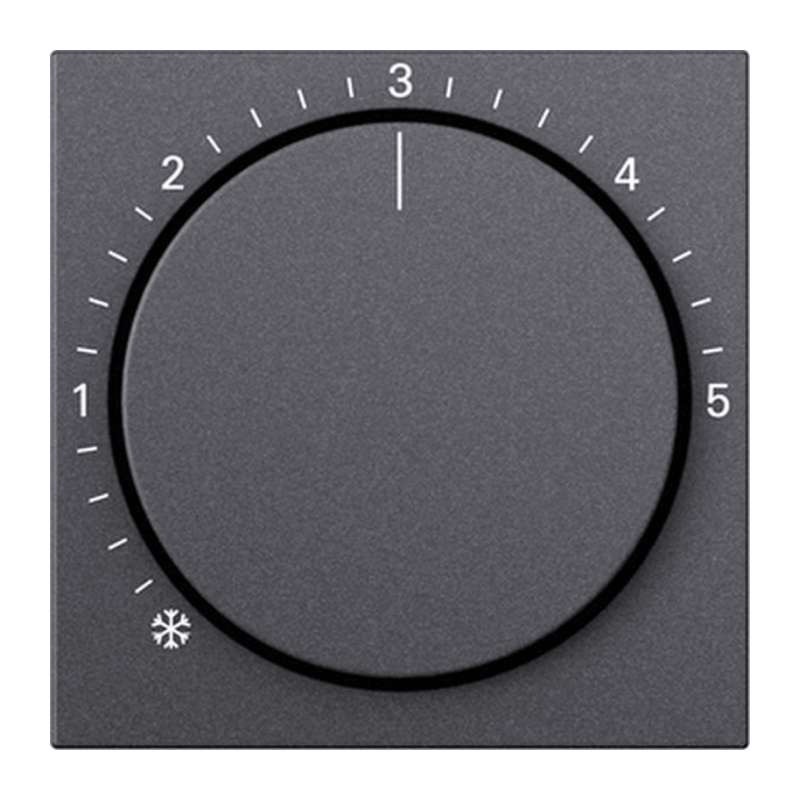 Gira 270628 Temperaturregler-Abdeckung – System 55, Standard, anthrazit