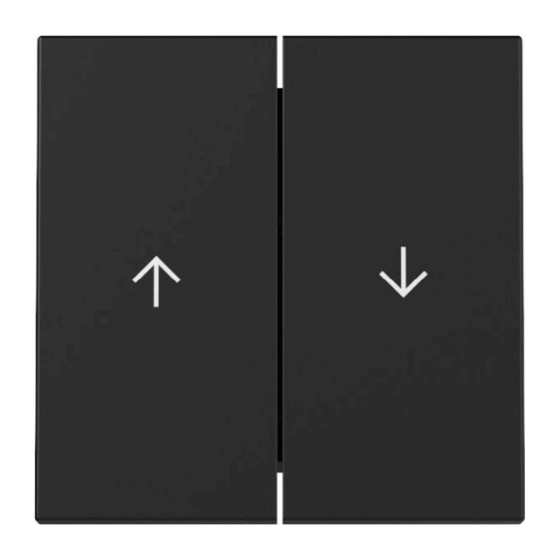 Gira 3294005 Jalousiewippe System 55 – 2-fach, schwarz matt