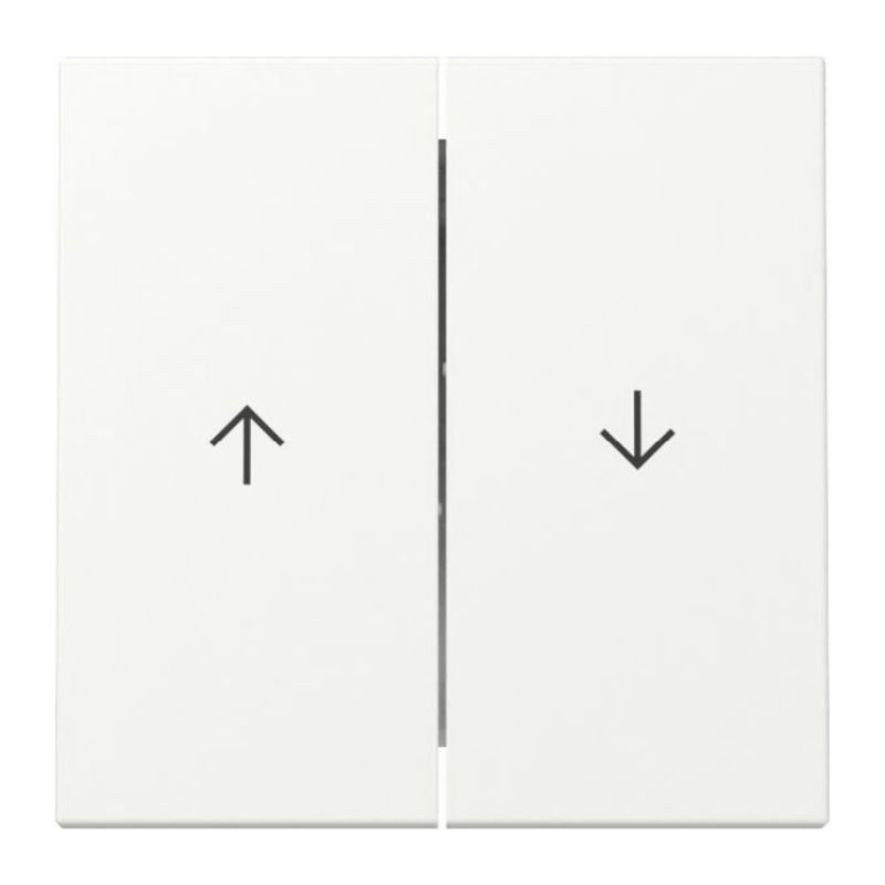 Gira 329427 Jalousiewippe – System 55, 2-fach, reinweiß matt