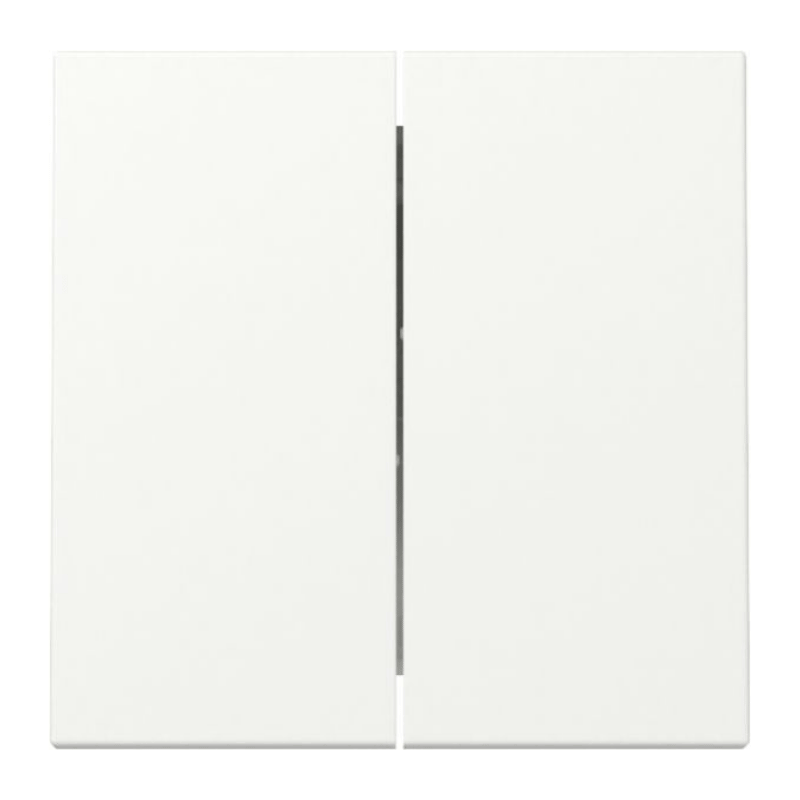 Gira 329527 Wippe – System 55, 2-fach, reinweiß matt