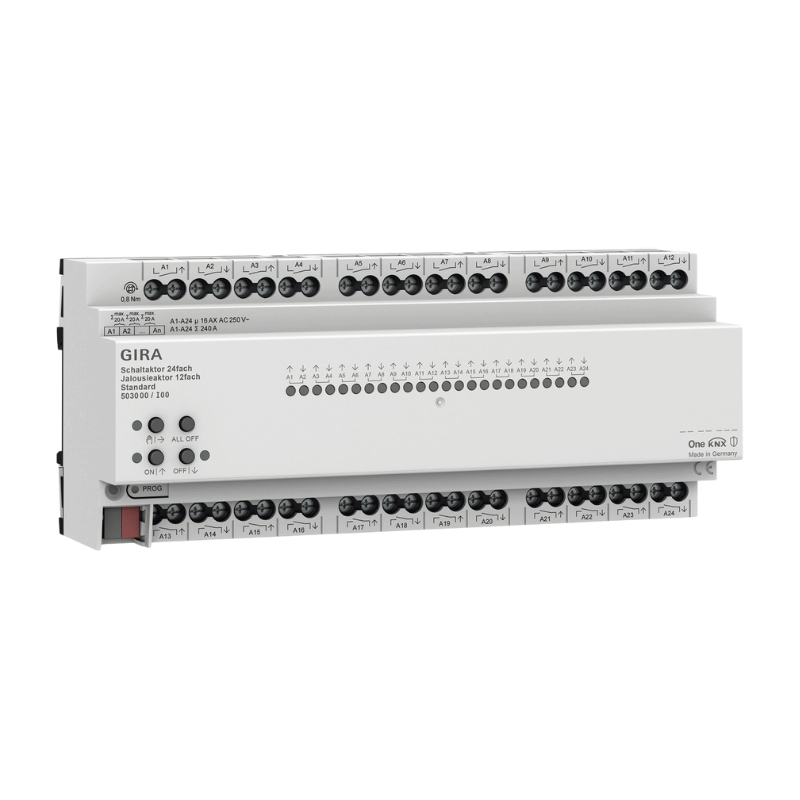 Gira KNX-Universalaktor Standard 503000 – OneKNX, 24-fach, 16 A, REG