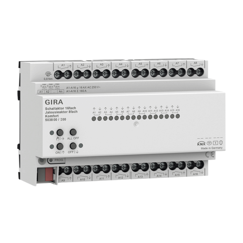 Gira KNX-Universalaktor 503800 – 16-fach, Komfort, REG