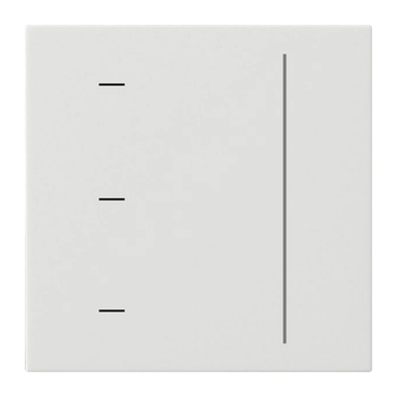 Gira 536503 Touchaufsatz – System 3000, reinweiß glänzend