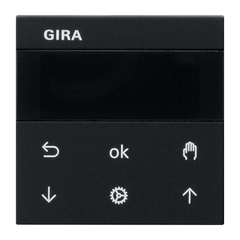 Gira 5366005 Jalousie- und Schaltuhr – System 3000, Display, schwarz matt