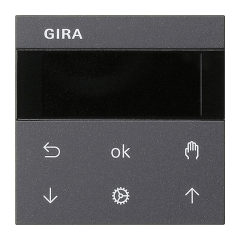Gira 536628 Jalousie- & Schaltuhr S3000 System 55 – Display, anthrazit