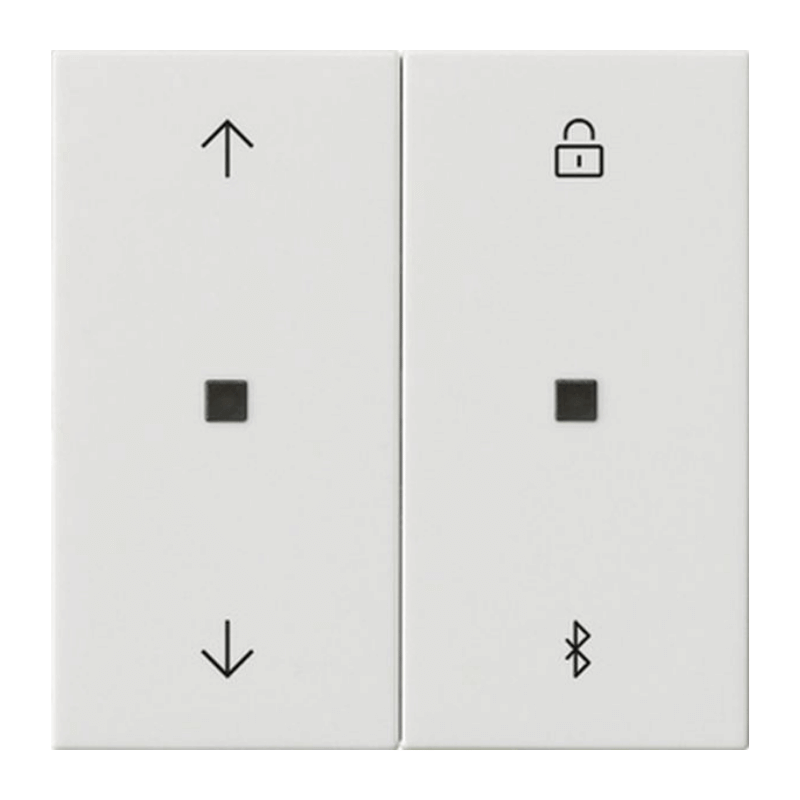 Gira 536703 Jalousie- und Schaltuhr – System 3000, Bluetooth, Pfeile, reinweiß glänzend