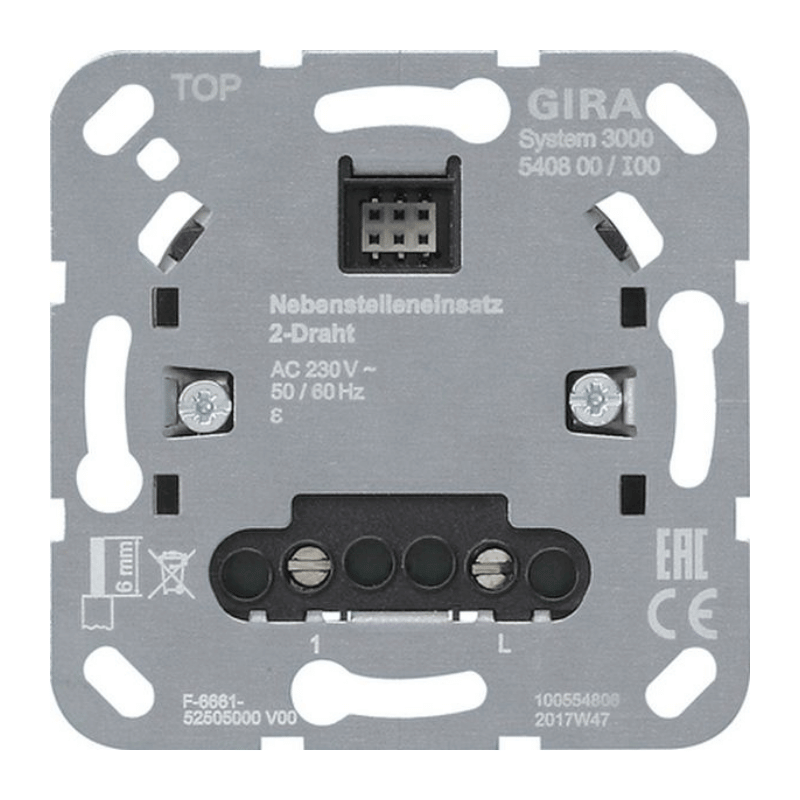 Gira 540800 Nebenstelleneinsatz – System 3000, 2-Draht