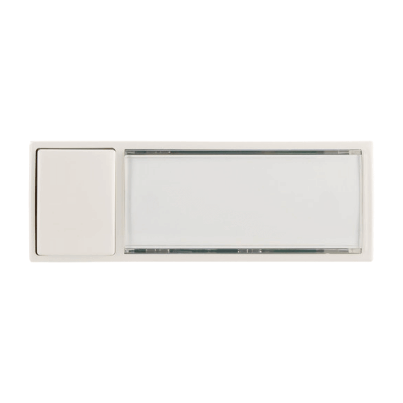 Grothe 51011 Klingeltaster AP Montilux – 1-fach, einreihig, beleuchtet, weiß