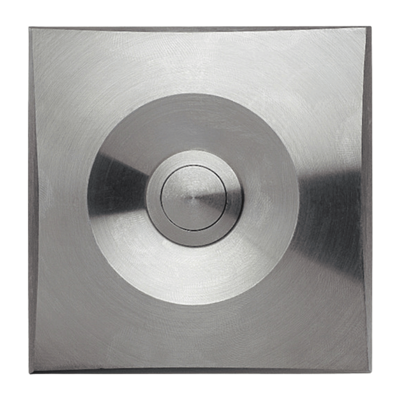 Grothe 55541 Etagenplatte AP quadratisch – 1-fach, einreihig, edelstahl