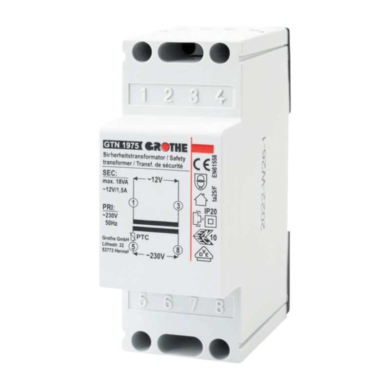 Grothe GTN 1975 Sicherheitstransformator – 1,5 A