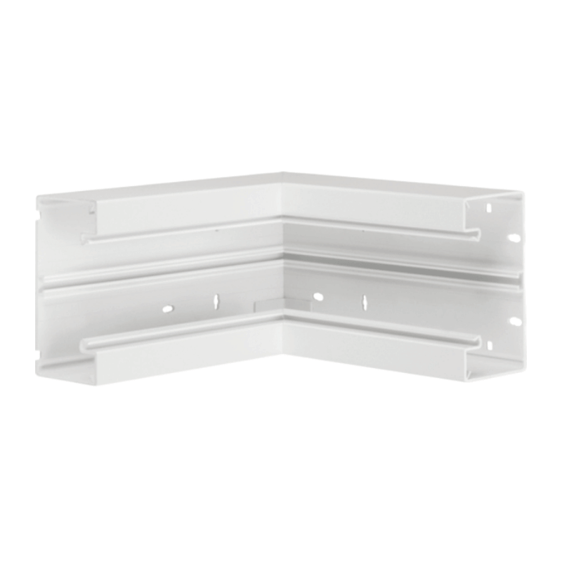 Hager BR6513049016 Brüstungskanal-Inneneck 80 mm – tehalit, Kunststoff, verkehrsweiß