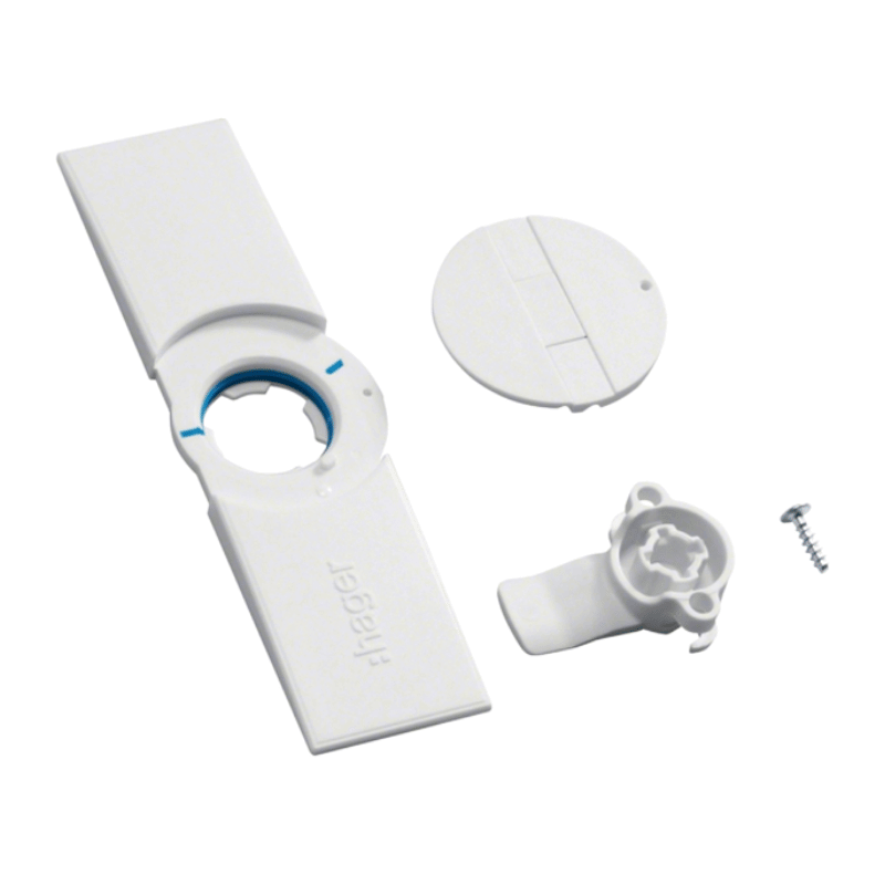 Hager FZ598N Türschild – mit Klappgriff, univers, Schrank, IP44