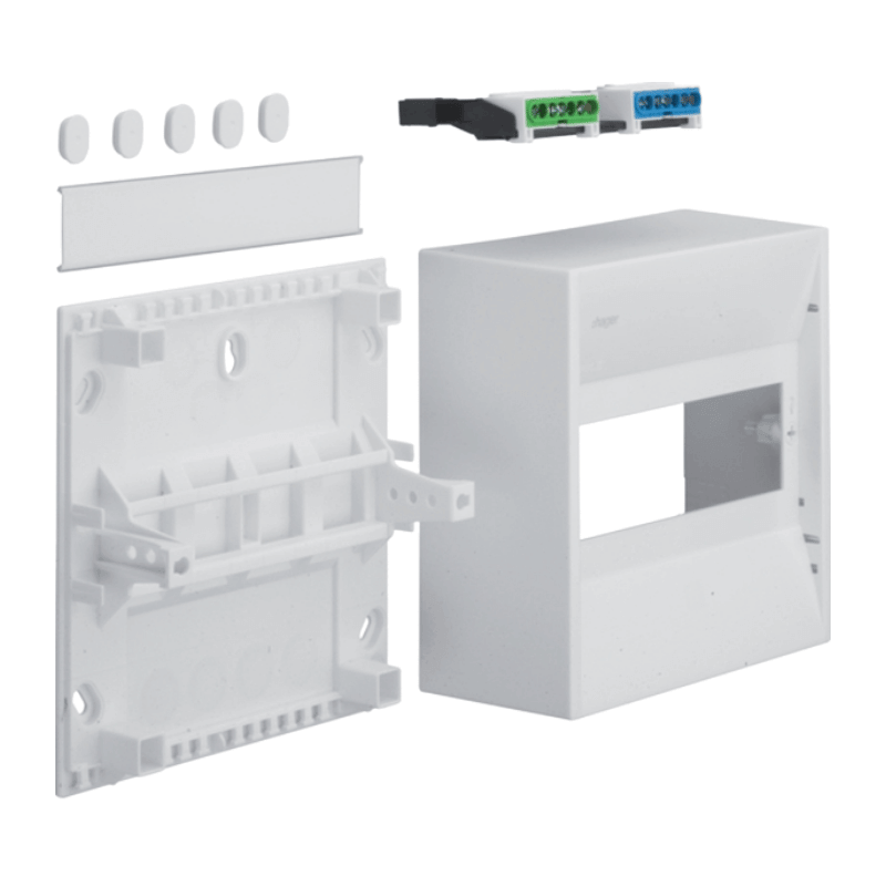 Hager GD108N Miniverteiler – gamma, 8 Modul, IP30, 1xPE, 1xN