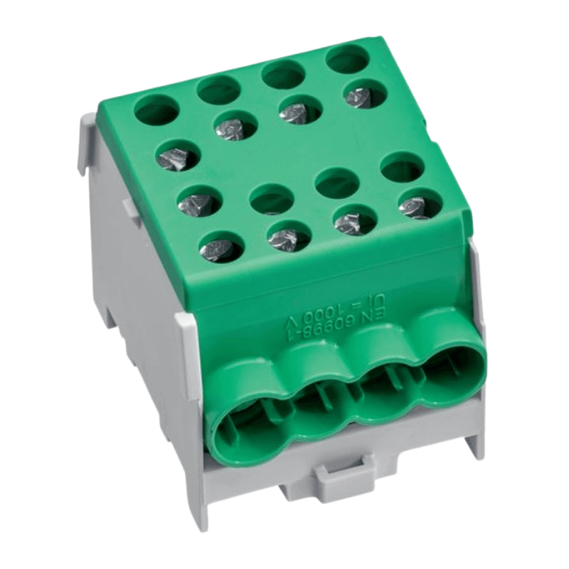 Hager KH35E8 Hauptleitungsabzweigklemme – 1-polig, 2×35–6×25 mm², IP20, grün, 2 Stück