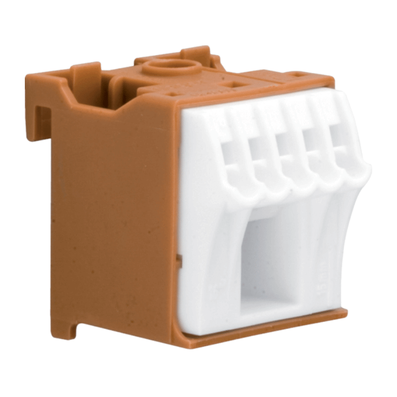 Hager KN06P Klemmenblock – QuickConnect, 6 Klemmstellen