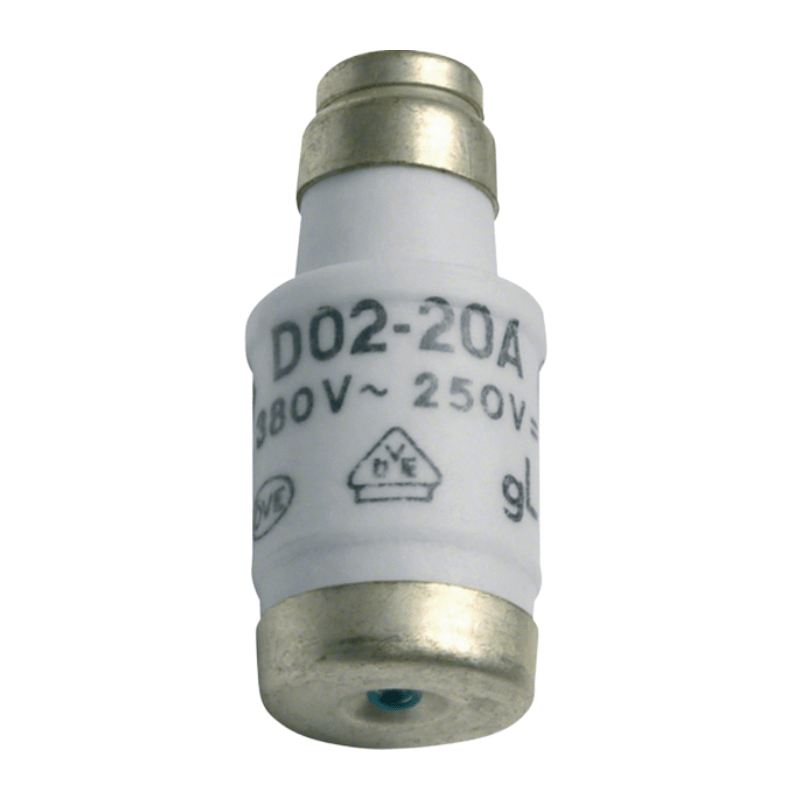 Hager LE1863 Sicherungseinsatz – D02 E18, 63A, 400V gG, Kennmelder, 10 Stück