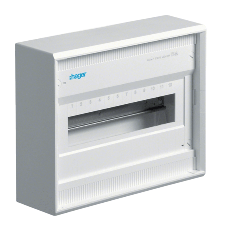 Hager VA12CN Kleinverteiler – Volta APV, 1x12PLE, IP30, ohne Tür