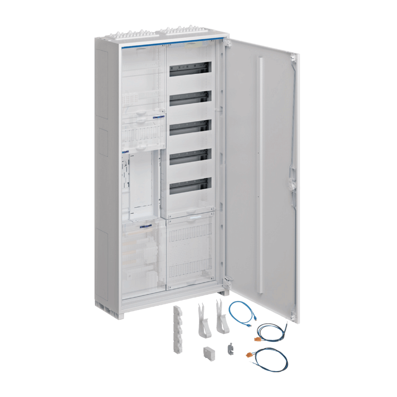 Hager Zählerschrank eHZ ZB32SET15LK – 1100 mm, universZ, 1 Zähler, BKE-I, VT5 APZ, 2-feldig