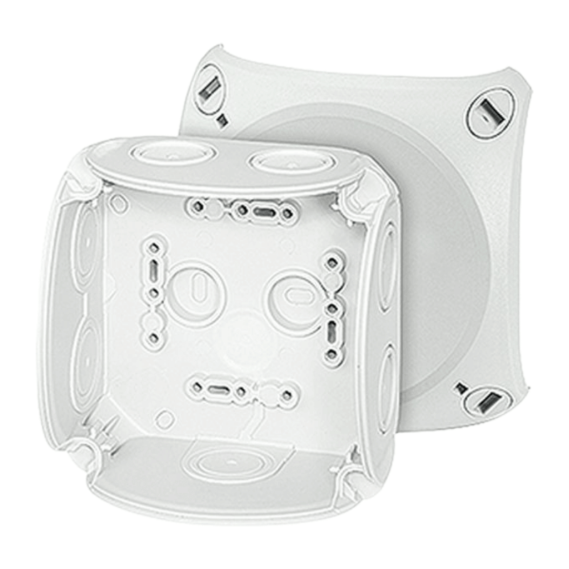 Hensel DK0400G Kabelabzweigkasten – Serie DK, 104×104×70 mm, grau, 4 mm²