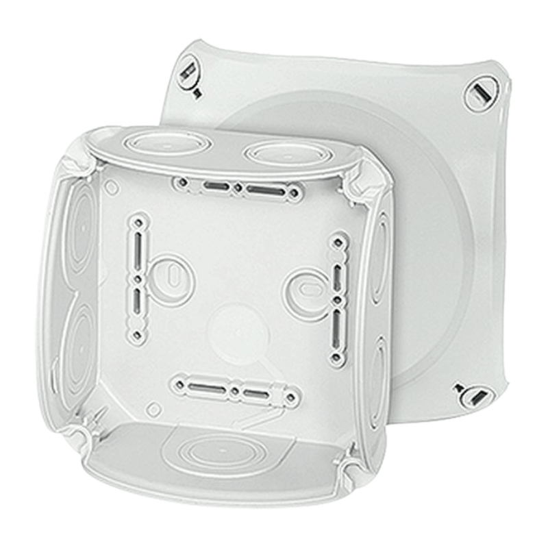 Hensel DK0600G Kabelabzweigkasten – Serie DK, 130×130×77 mm, 6 mm², grau