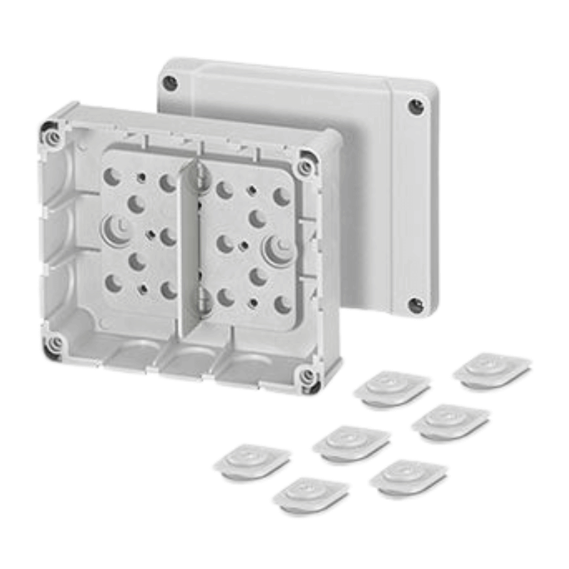 Hensel DP9220 Kabelabzweigdose – Serie DP, leer, 119×139 mm, grau