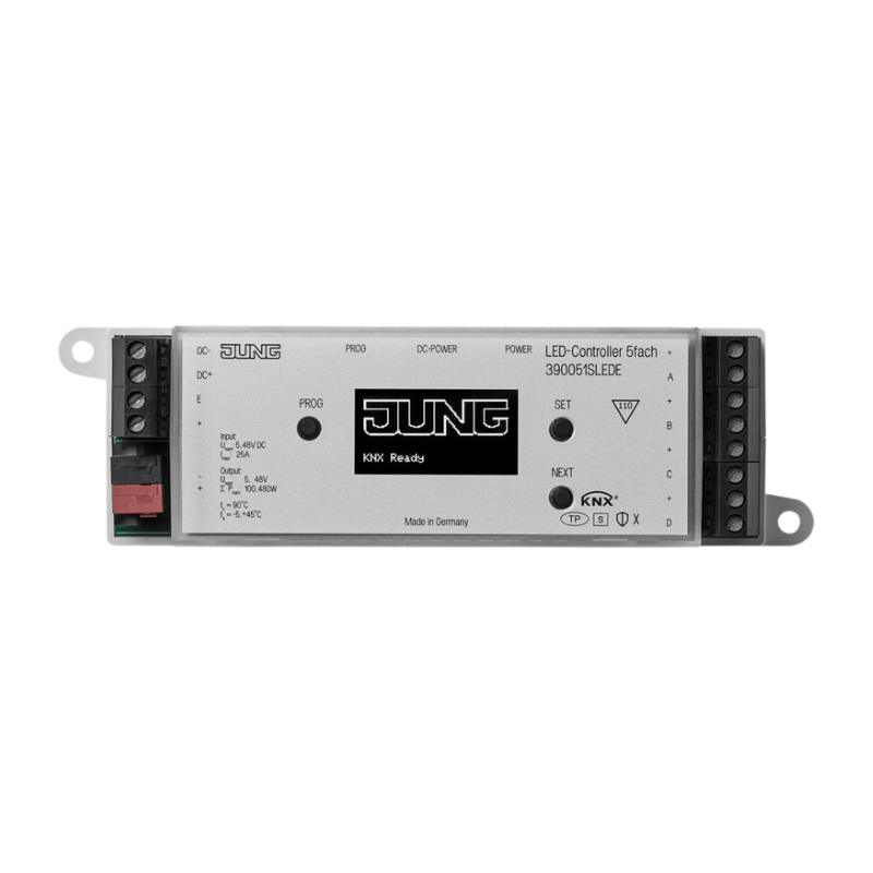 Jung 390051SLEDE KNX-LED-Controller – 5-fach, UP, PWM, RGB/HSV, ETS5