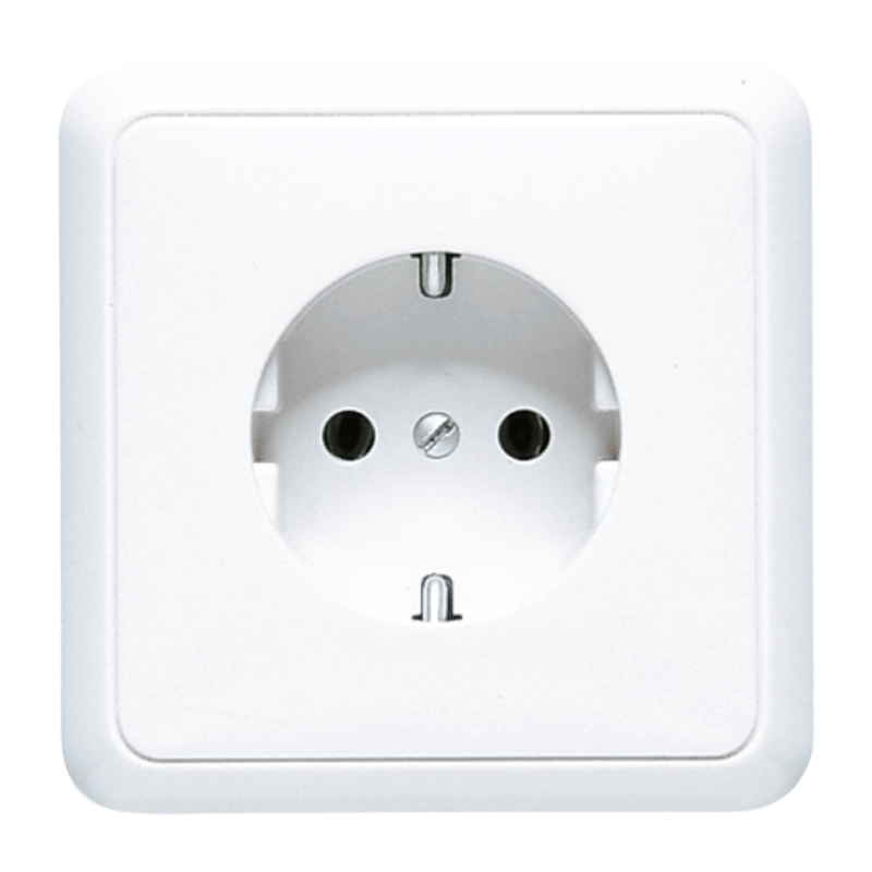 Jung 5520WW Schuko-Steckdose – CD, Rahmen, alpinweiß