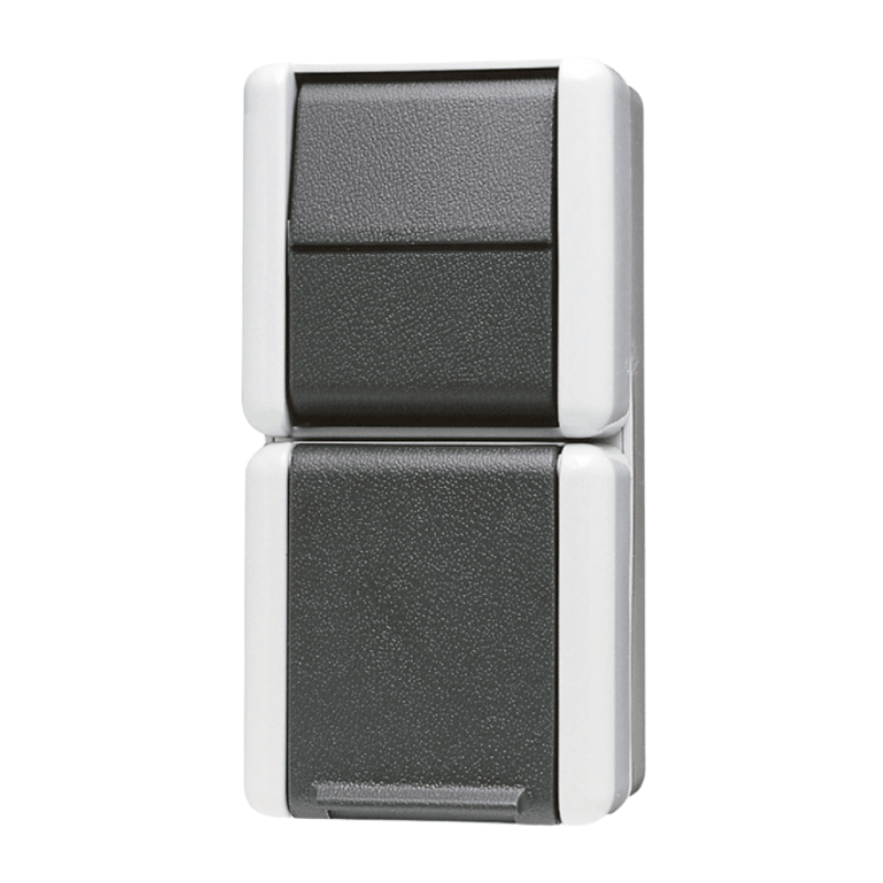 Jung 876W Schuko-Steckdose mit Wechselschalter – WG 800, 1-fach