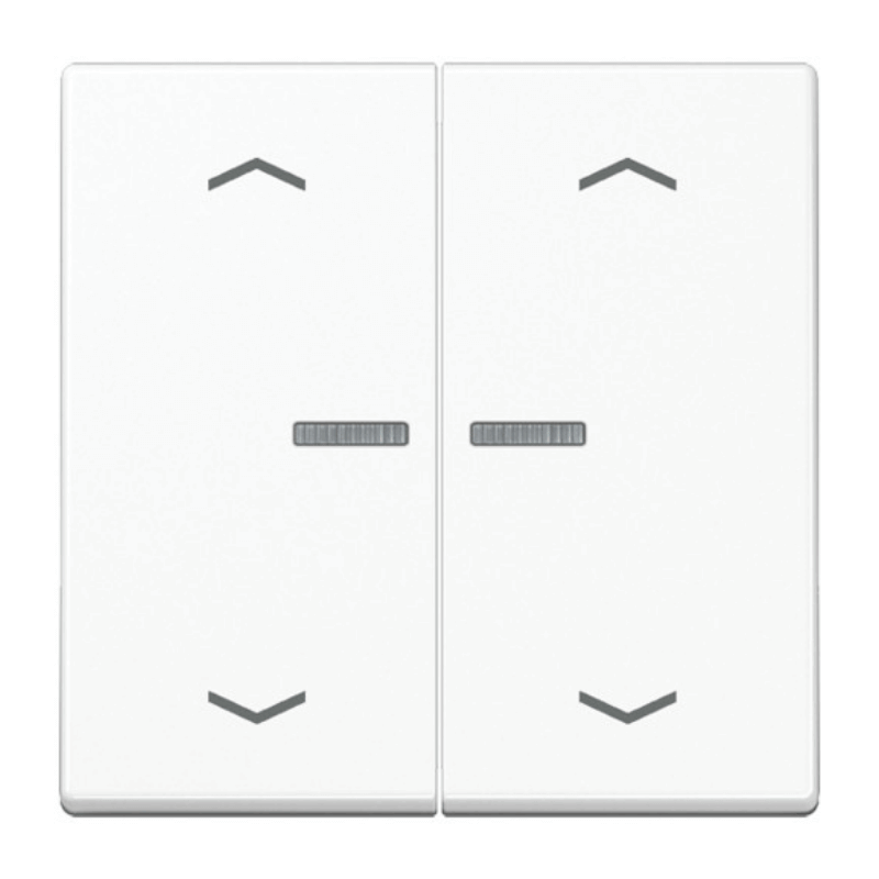 Jung A102KO5PWW KNX-Kontrollwippe mit Pfeilsymbol – A, 2-fach, alpinweiß