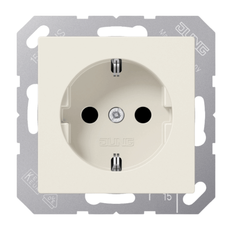 Jung A1520-15CAWW Schuko-Steckdose – A/AS, USB-A/C, 3-0 A, Berührungsschutz, alpinweiß