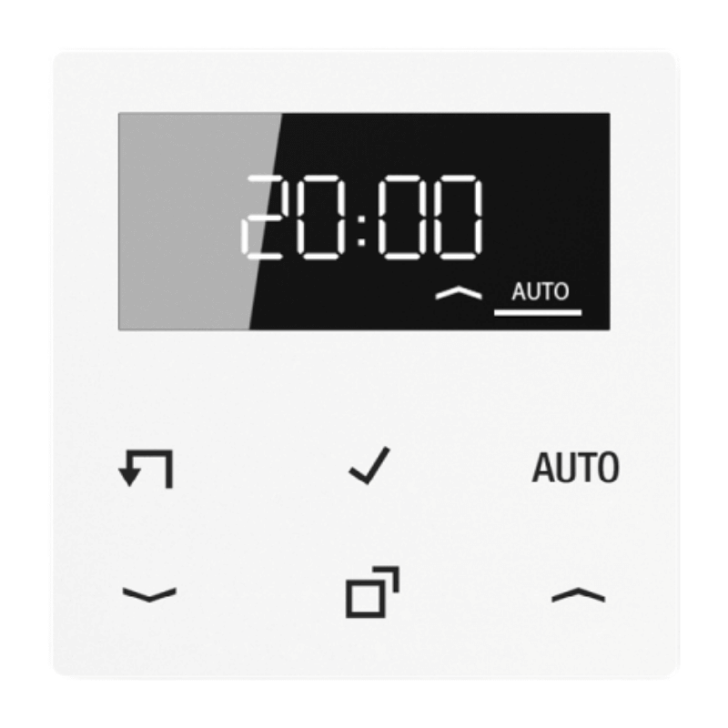 Jung A1750DWW Timeraufsatz – AS/A, Display, alpinweiß