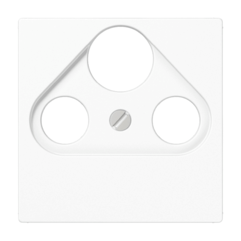 Jung A561BFPLSATWW Abdeckung Antennendose – AS/A, Sat / BK, alpinweiß