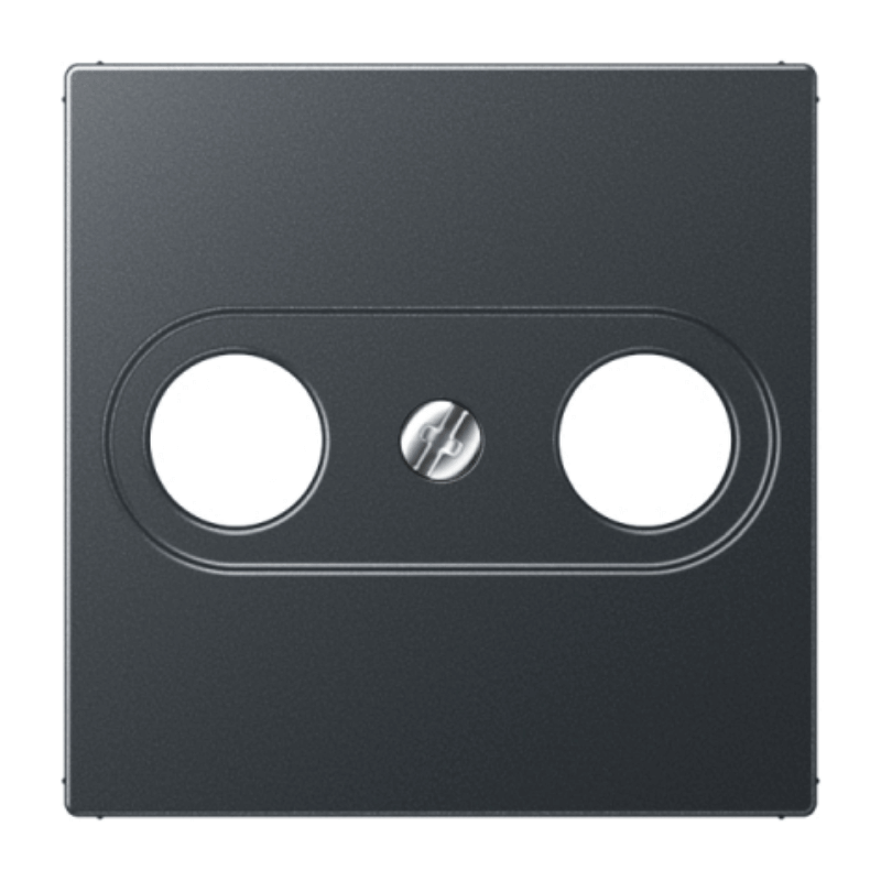 Jung A561BFPLTVANM Abdeckung für Antennendosen – A, lackiert, anthrazit matt