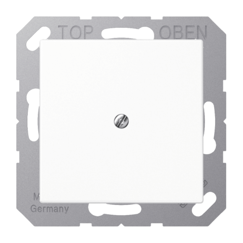 Jung A590AWW Leitungsauslass – A, mit Zugentlastung, alpinweiß