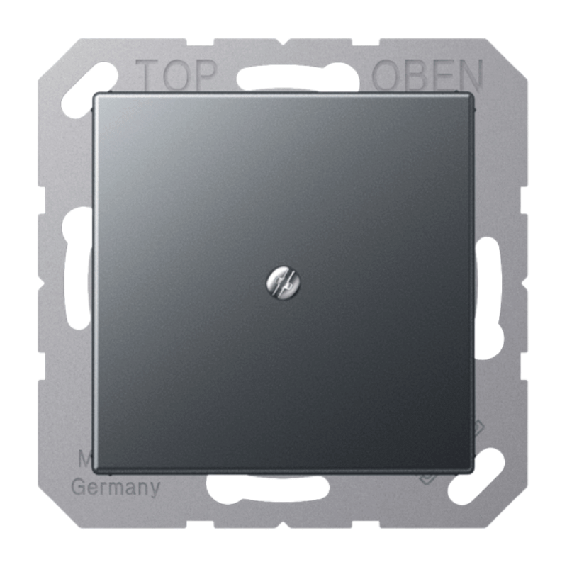 Jung A590BFAANM Leitungsauslass – A, mit Zugentlastung, lackiert, anthrazit matt