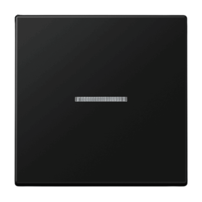 Jung A590KO5SWM Wippe – A, 1-fach, Lichtleiter, graphitschwarz matt