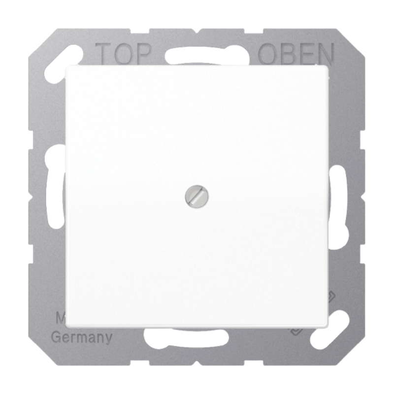 Jung AS590AWW Leitungsauslass mit Zugentlastung – AS, Standard, alpinweiß