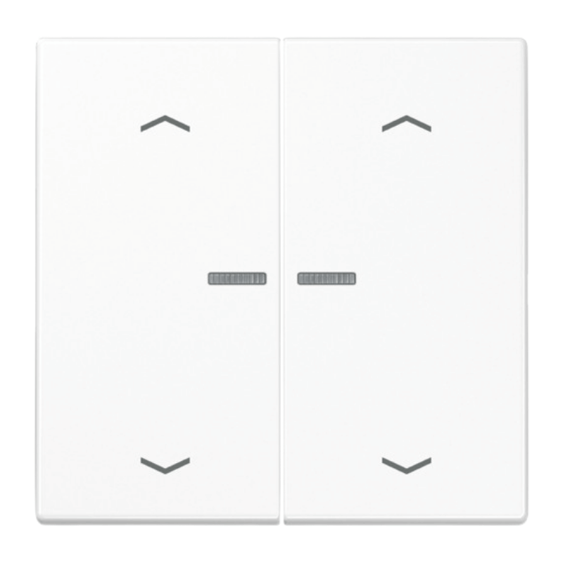 Jung BTLS17102PWW Tastsensor – HOME Serie LS, 2-fach, Pfeile, alpinweiß
